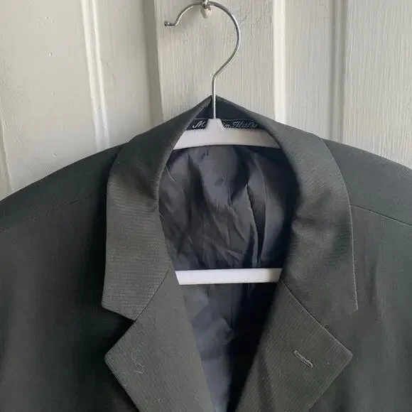 Armani Collezioni Herringbone Wool Blazer Jacket